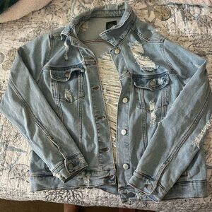 Distressed Jean jacket